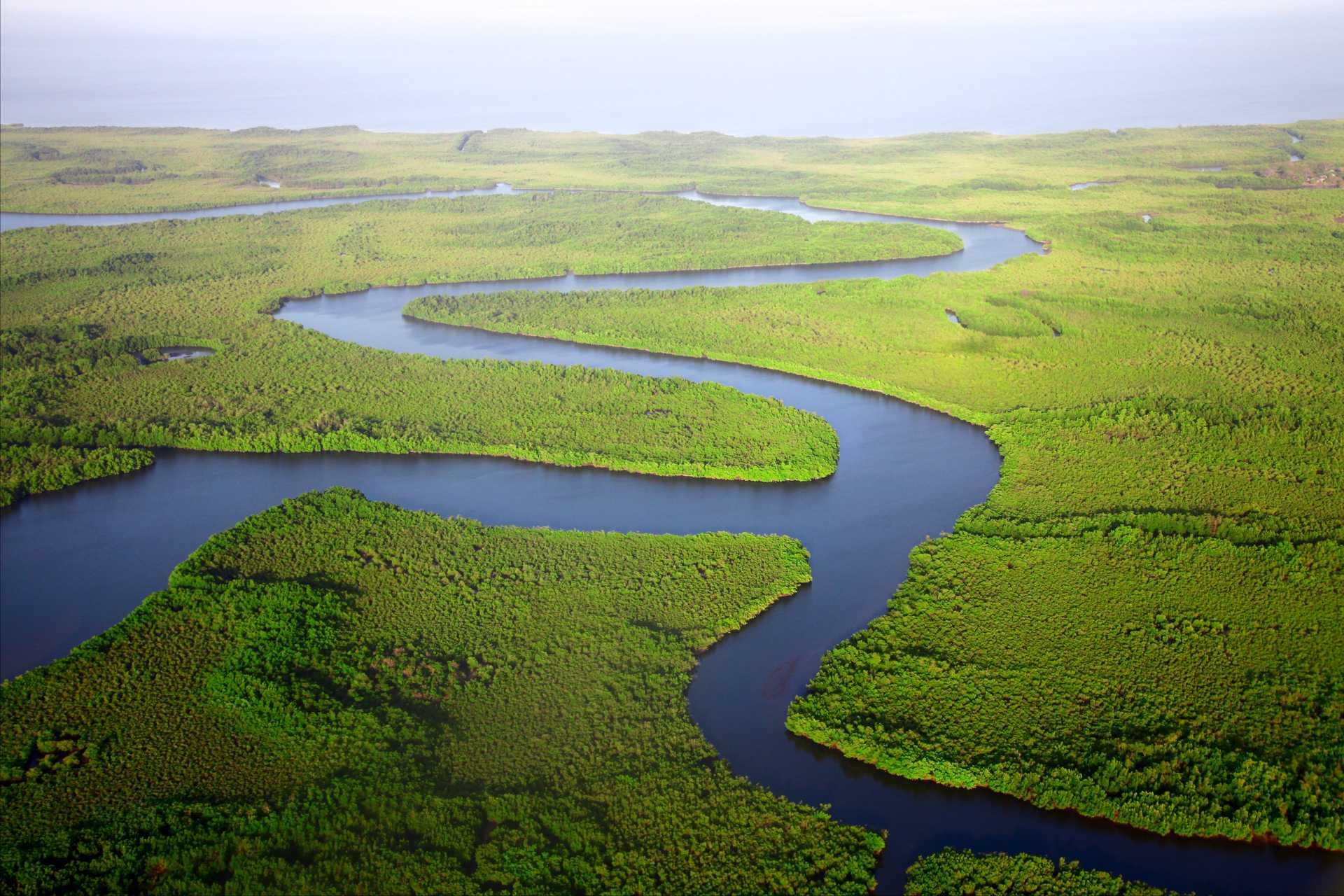 Gambia from above